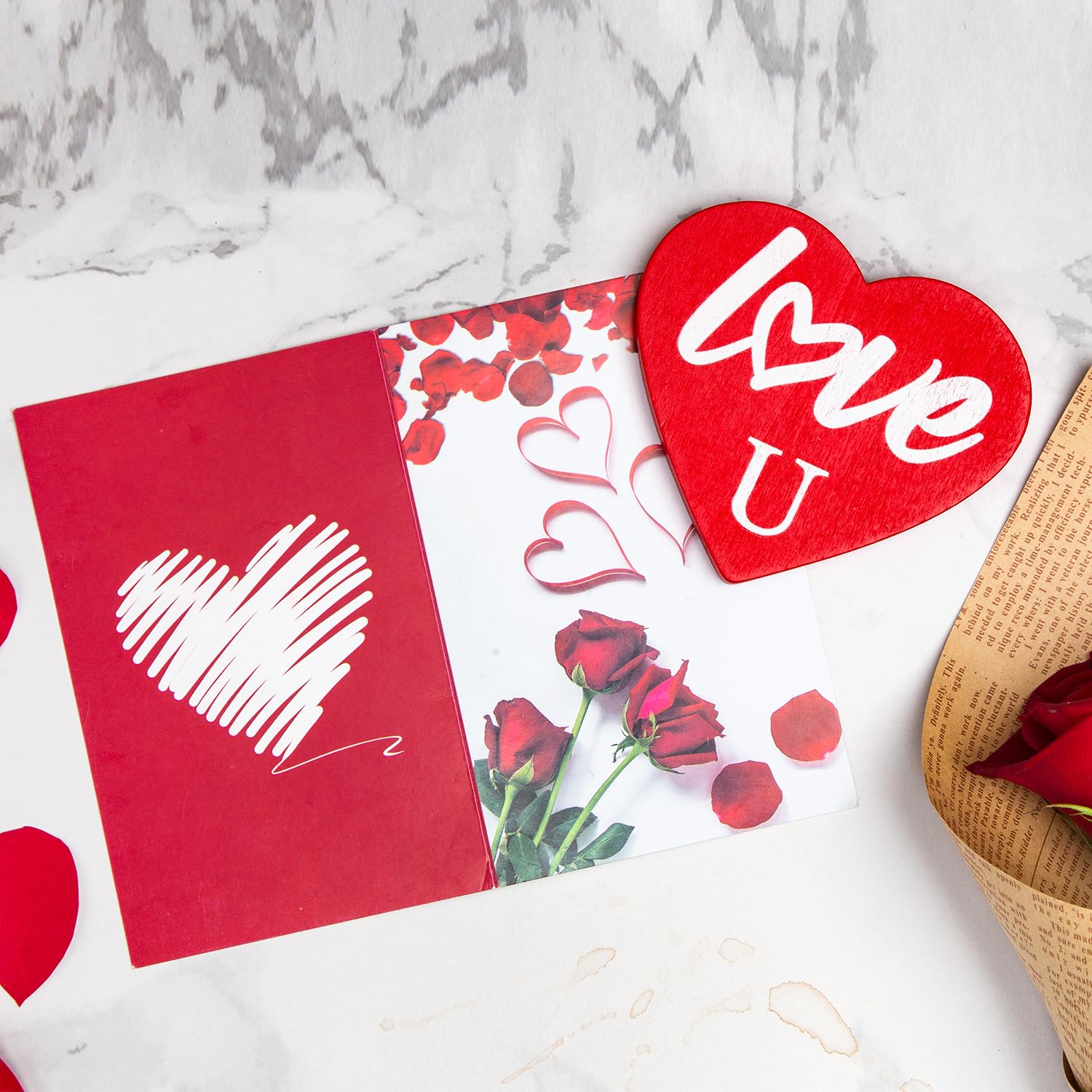 Honxicur piezas de corazón de madera con toque sentimental