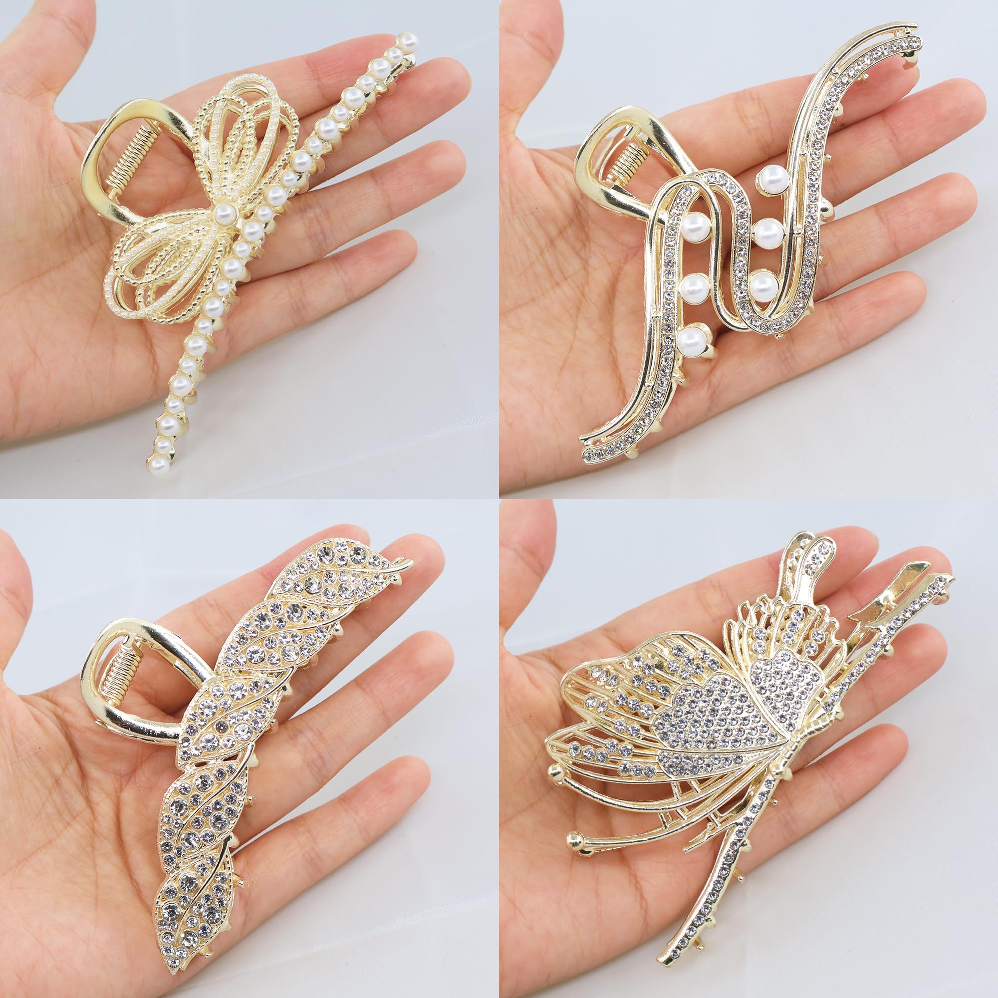 Hoojoot regalo de pinzas doradas, ideal para amigas o familiares.