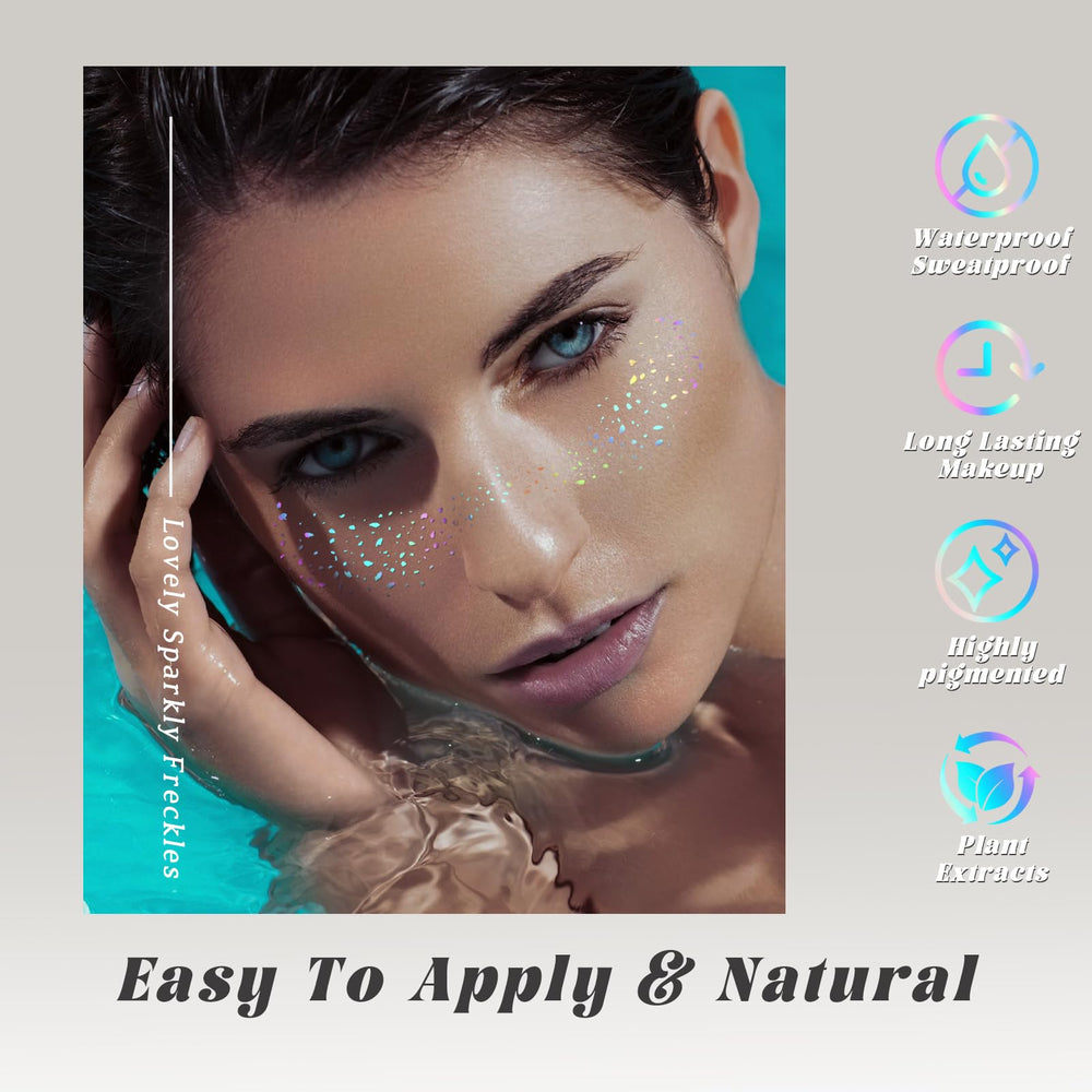Aplicación fácil de parches glitter de HOSAILY