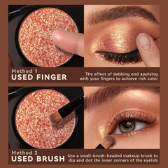 Sombra para ojos de larga duración resistente al sudor para fiestas.