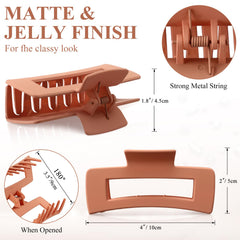 Hoteam clips cabello mate sin resbaladizo para uso cómodo todo el día.