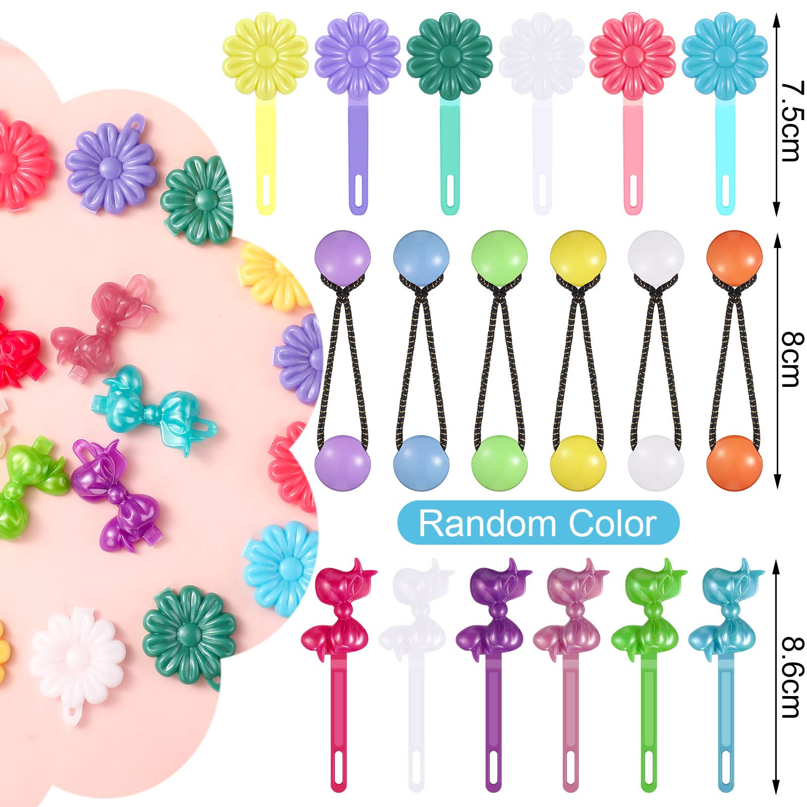 Clips Hoteam con bisagra y flor, añade encanto para ocasiones especiales.