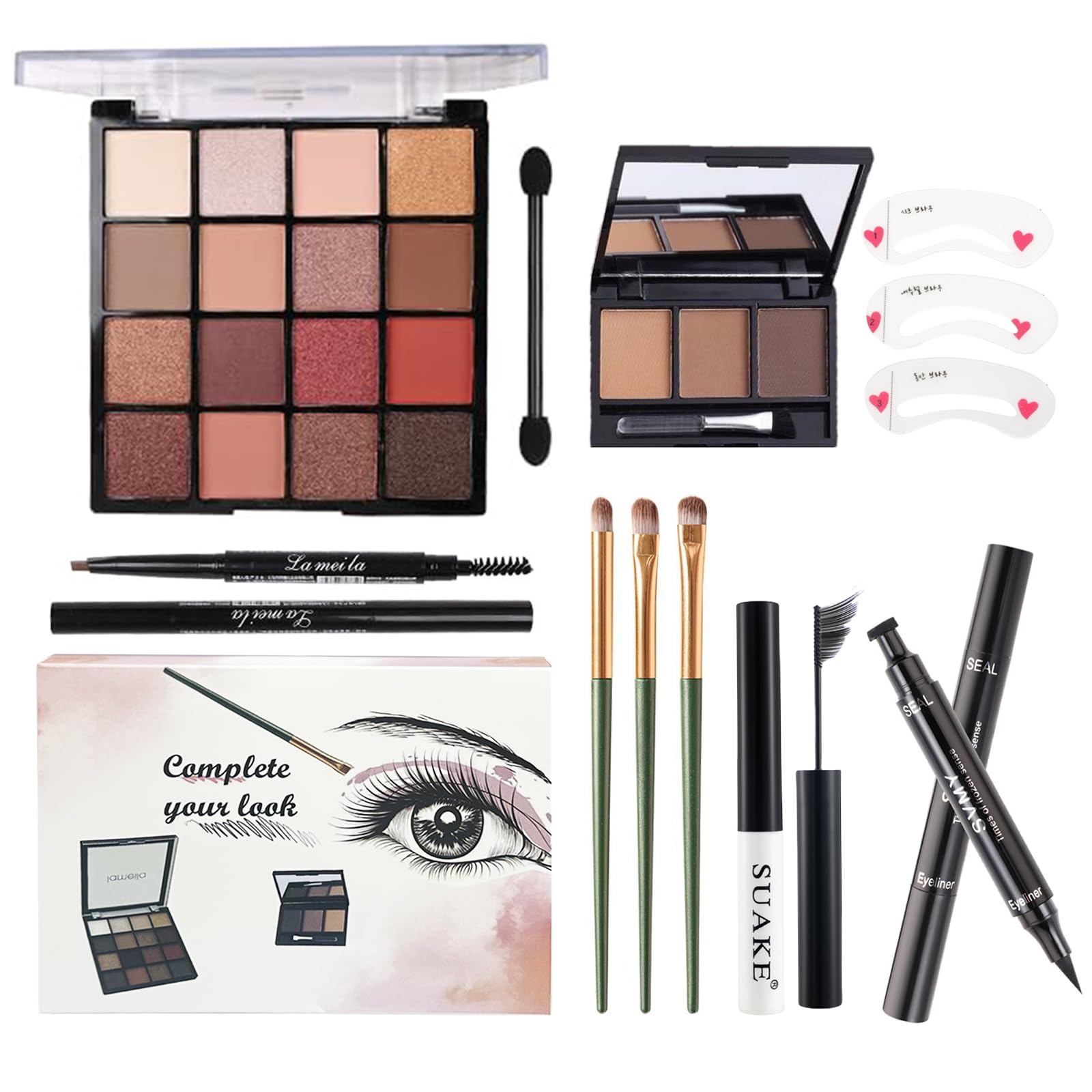 HOTMAIG Paleta 16 sombras en tonos naturales para looks cotidianos