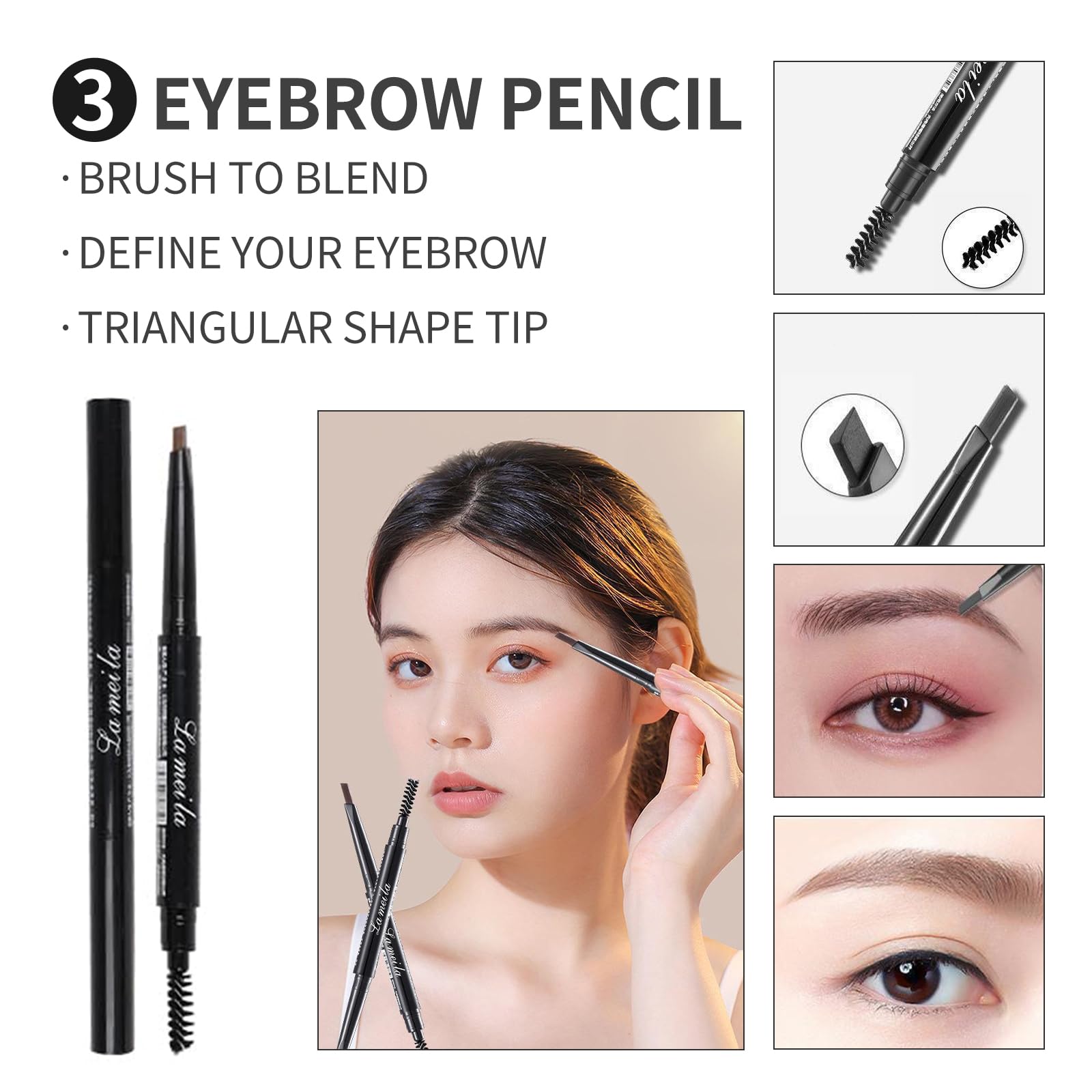 HOTMAIG Polvo para cejas para fijación natural
