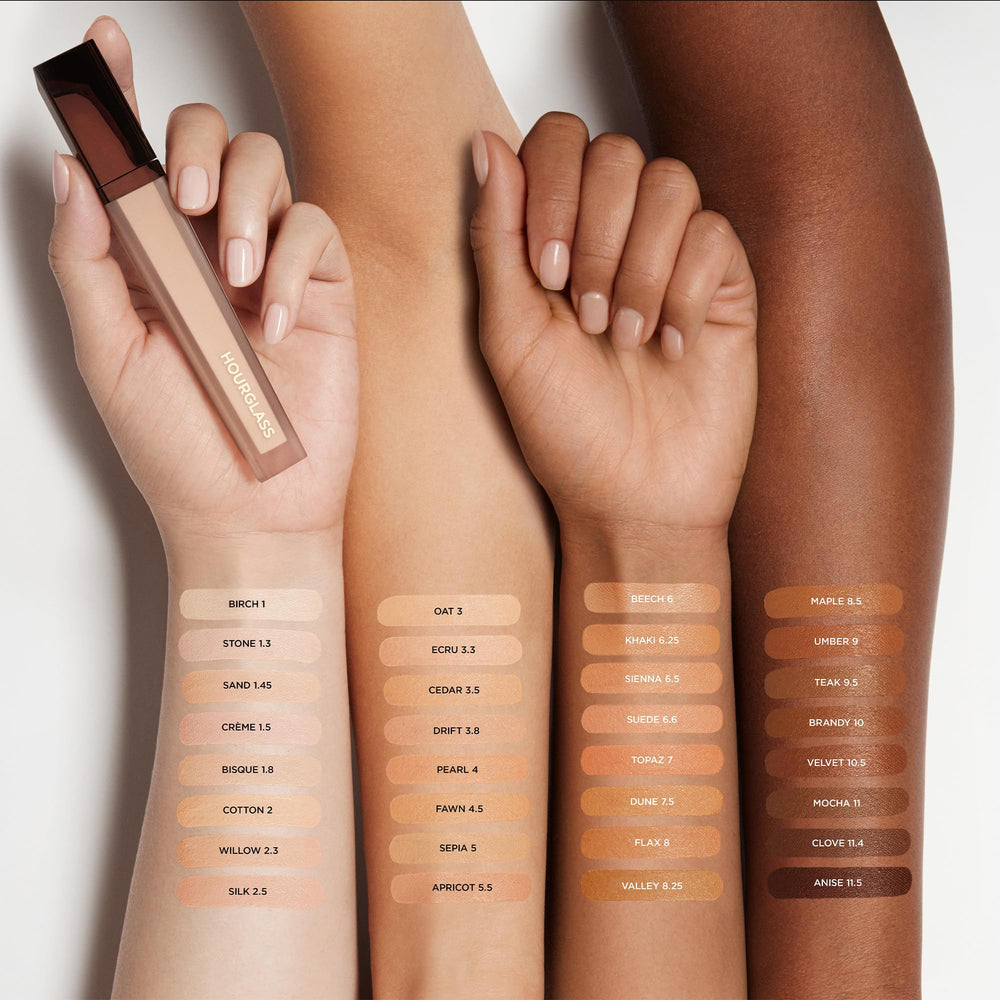 Hourglass Vanish Airbrush Concealer cobertura total para ojeras y manchas.