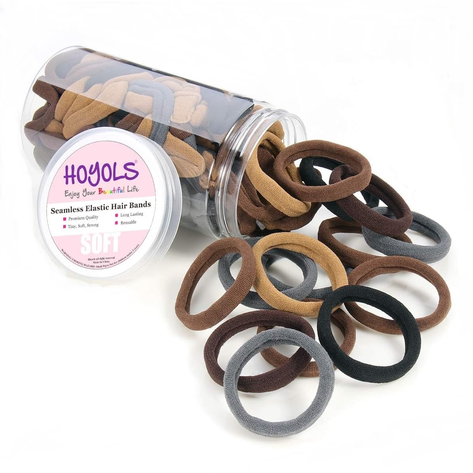 Hoyols cintas para cabello sin costura, 100 piezas, cómodo y seguro.