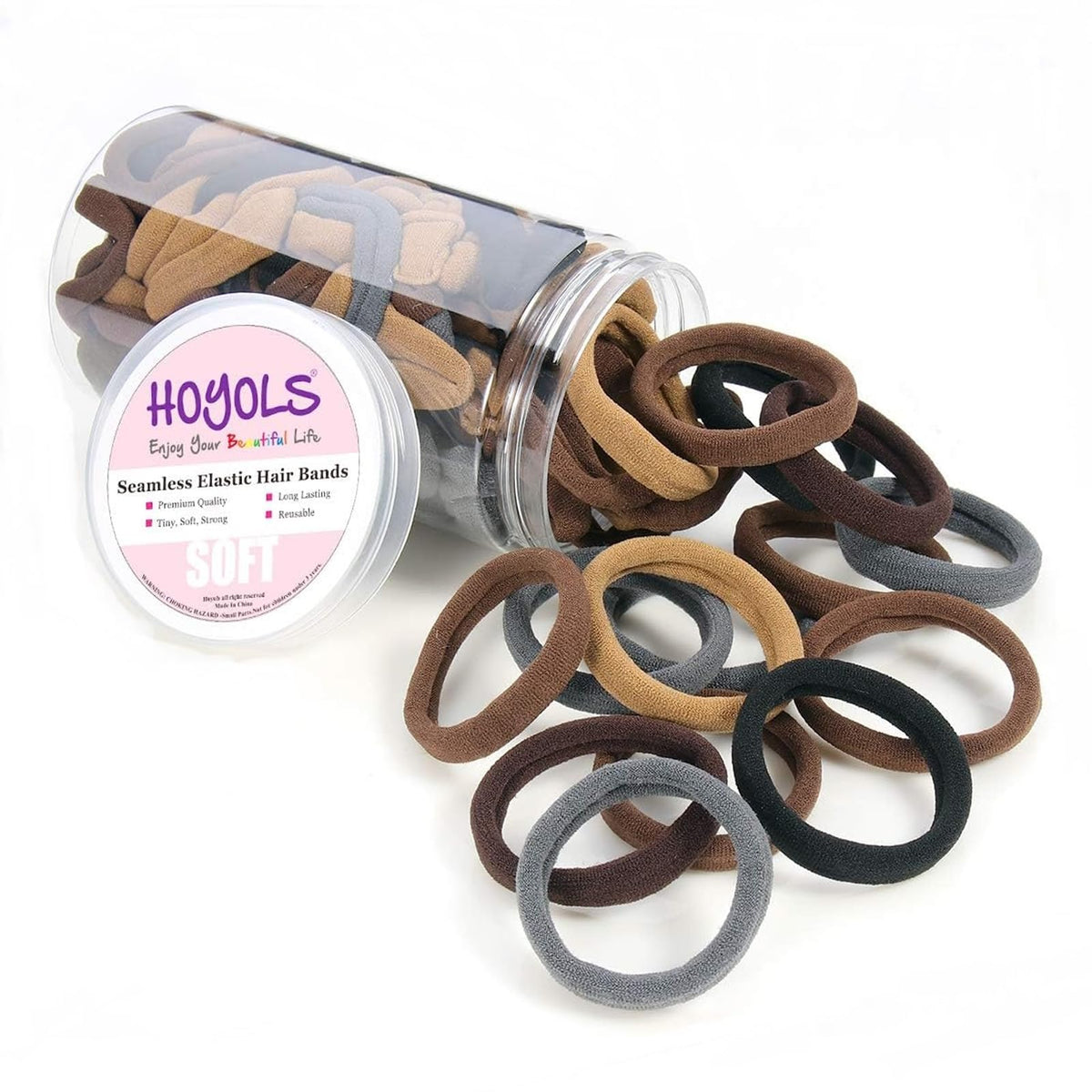 Hoyols cintas para cabello sin costura, 100 piezas, cómodo y seguro.