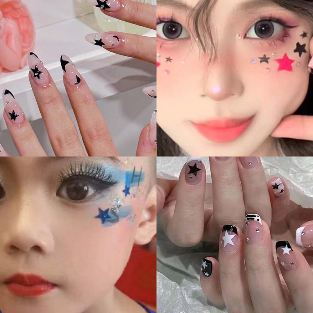 HPYFOI diseño de estrellas para decoración de uñas