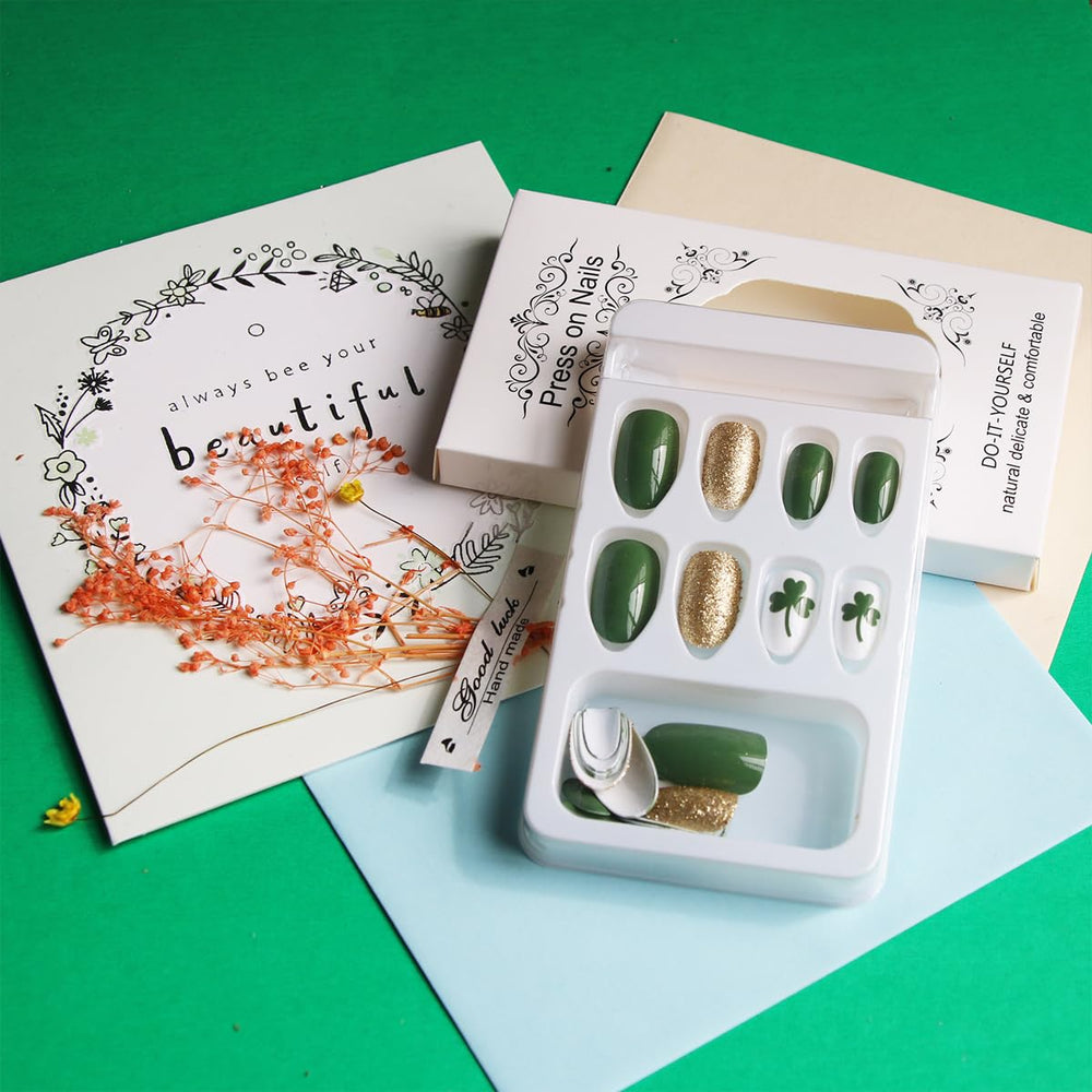 HPYFOI kit completo de uñas adhesivas para manicura rápida en casa