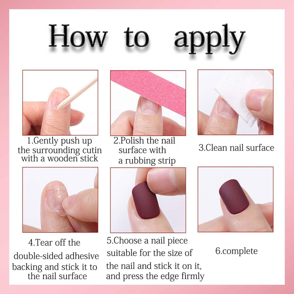 HPYFOI Uso diario y eventos especiales con uñas rojas