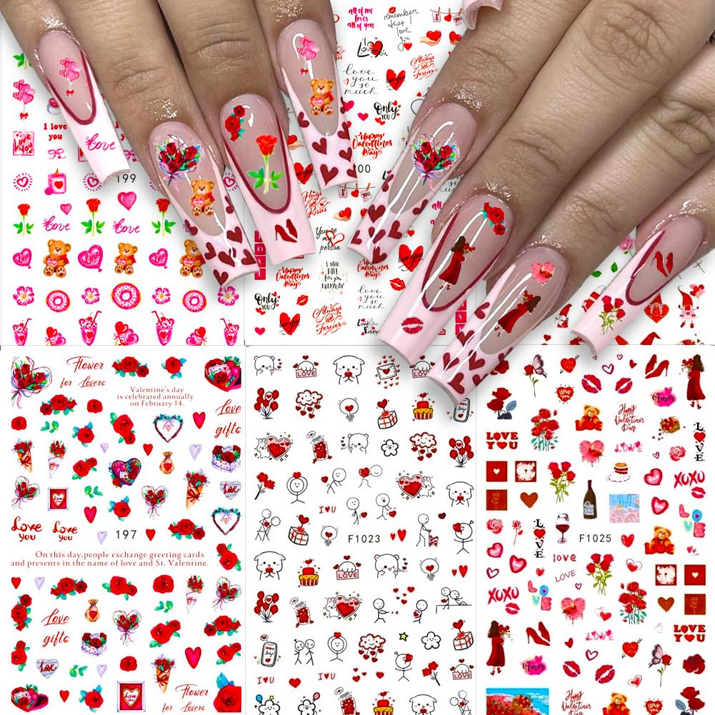 Hrnsnails: corazones 3D para uñas, ideal para ocasiones Valentinas con acabado brillante