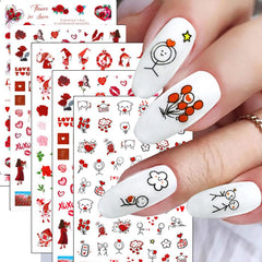 Hrnsnails: rosas Valentinas 3D, estilo romántico y glamoroso en uñas