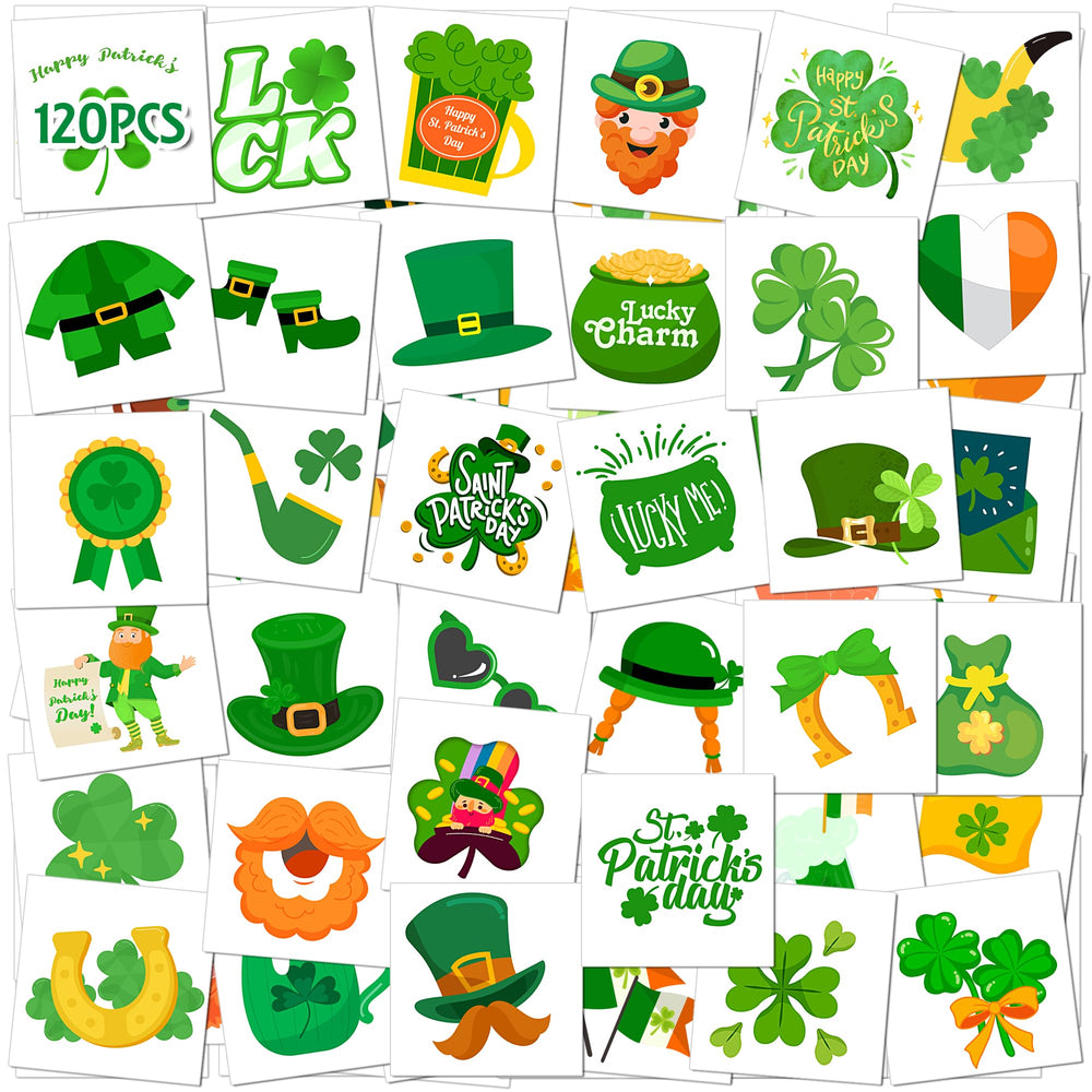 Tatuajes HSHFAMIIY con tréboles para un look festivo y duradero