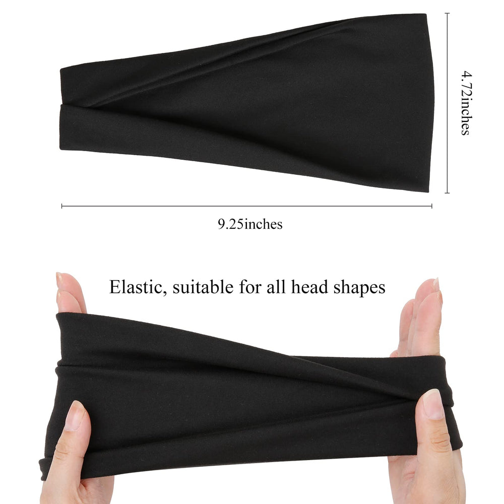 Huachi Bandas para cabello, ajuste cómodo diario para uso prolongado durante entrenamientos