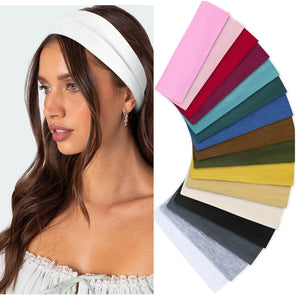 Huachi banda para cabello en 16 colores, ideal para combinar con atuendos y deporte