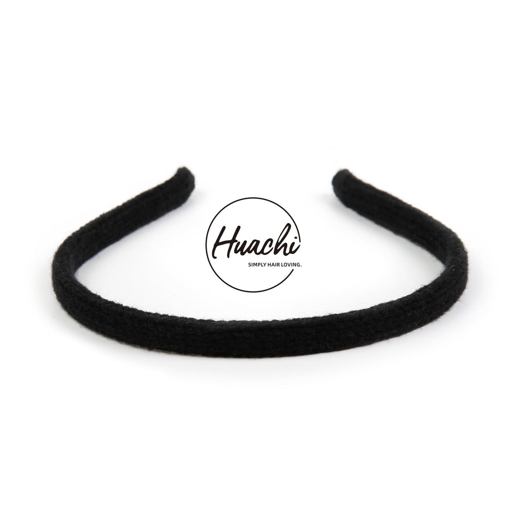 Diadema ajustable Huachi mantiene forma sin apretar detrás de orejas.
