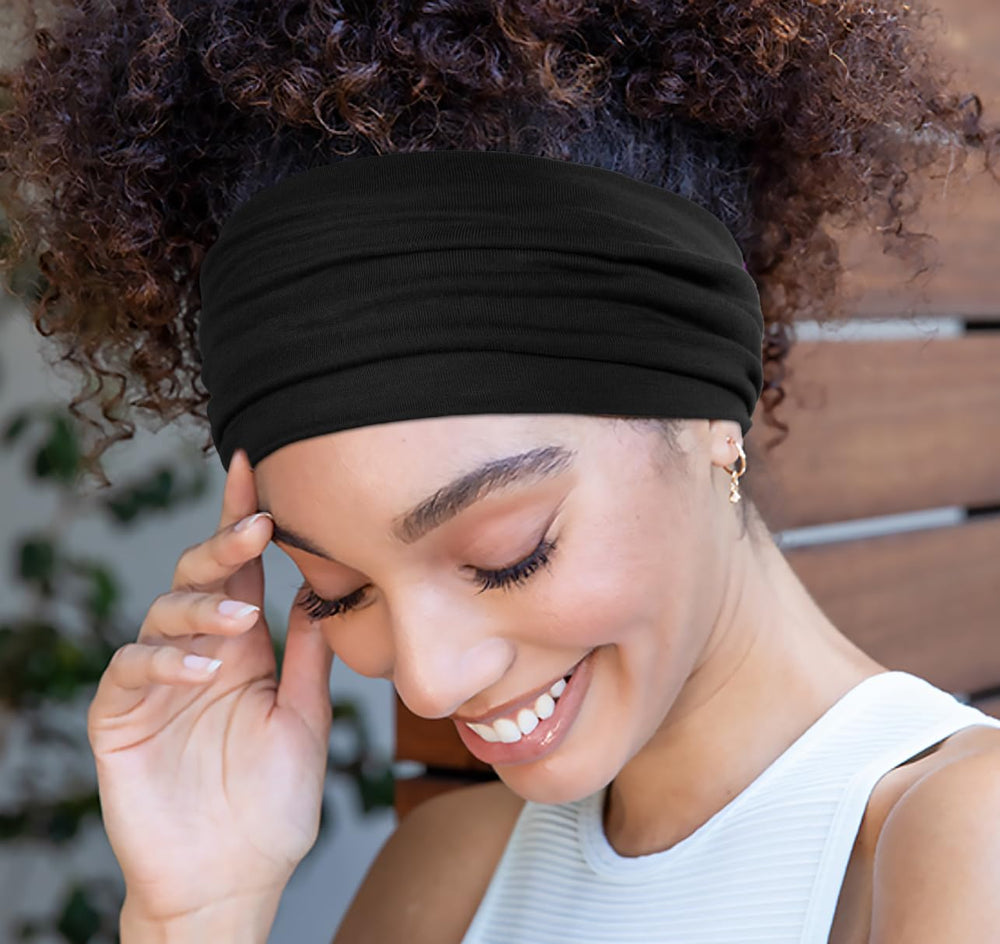 Huachi diadema ancha blanco: ideal para estilo diario y deporte.