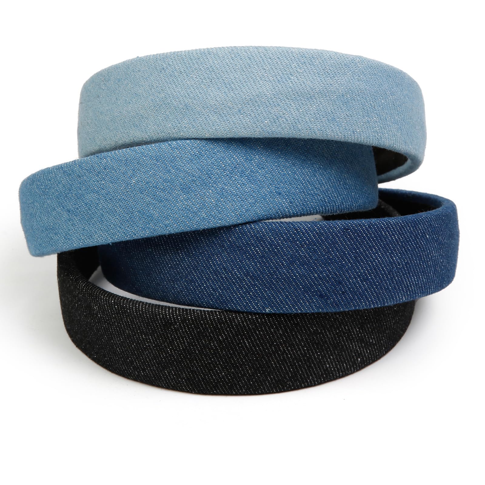Huachi diadema denim para todas las ocasiones: trabajo, fiestas o viajes.