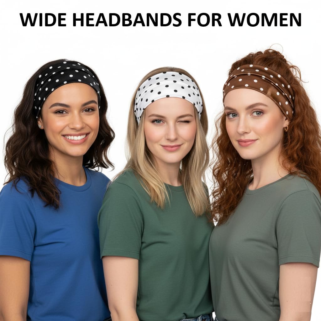 Diadema Huachi ideal para deporte y yoga con sujeción suave.