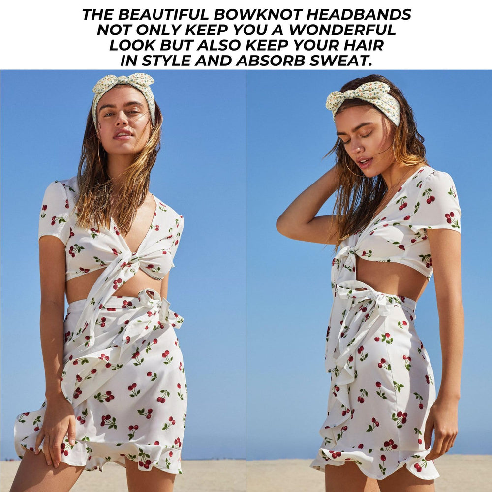 Huachi diadema lazo floral lila, ajuste cómodo para cualquier tamaño de cabeza.