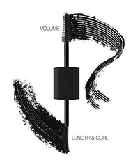 Lado curva y longitud de la máscara Huda Legítimas Pestañas para rizos y elongación.