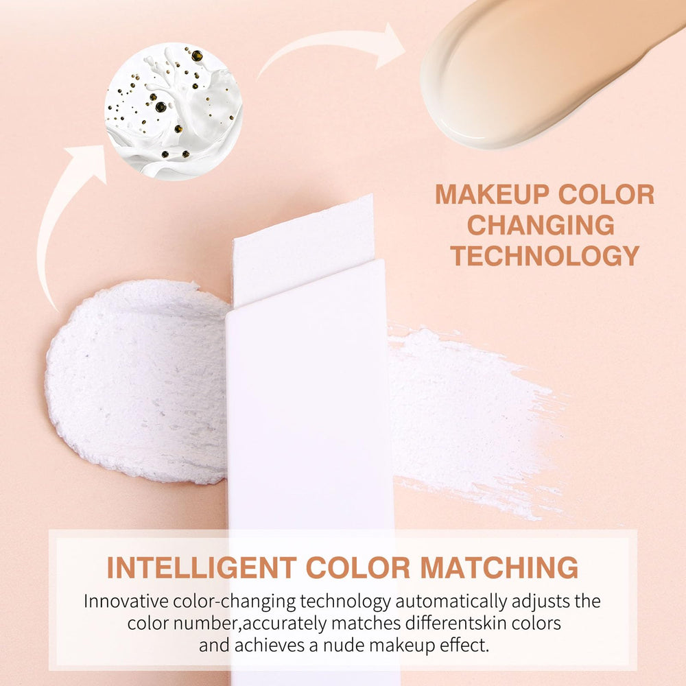 HUiPENGFEI Blanc Cover Stick V, doble uso con base y cepillo en una sola herramienta