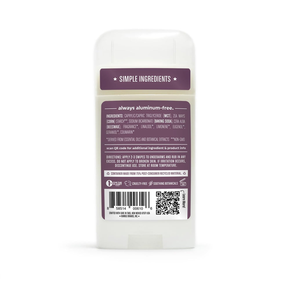 Pack de 3 desodorantes Humble Brands Original sin aluminio para uso en casa.