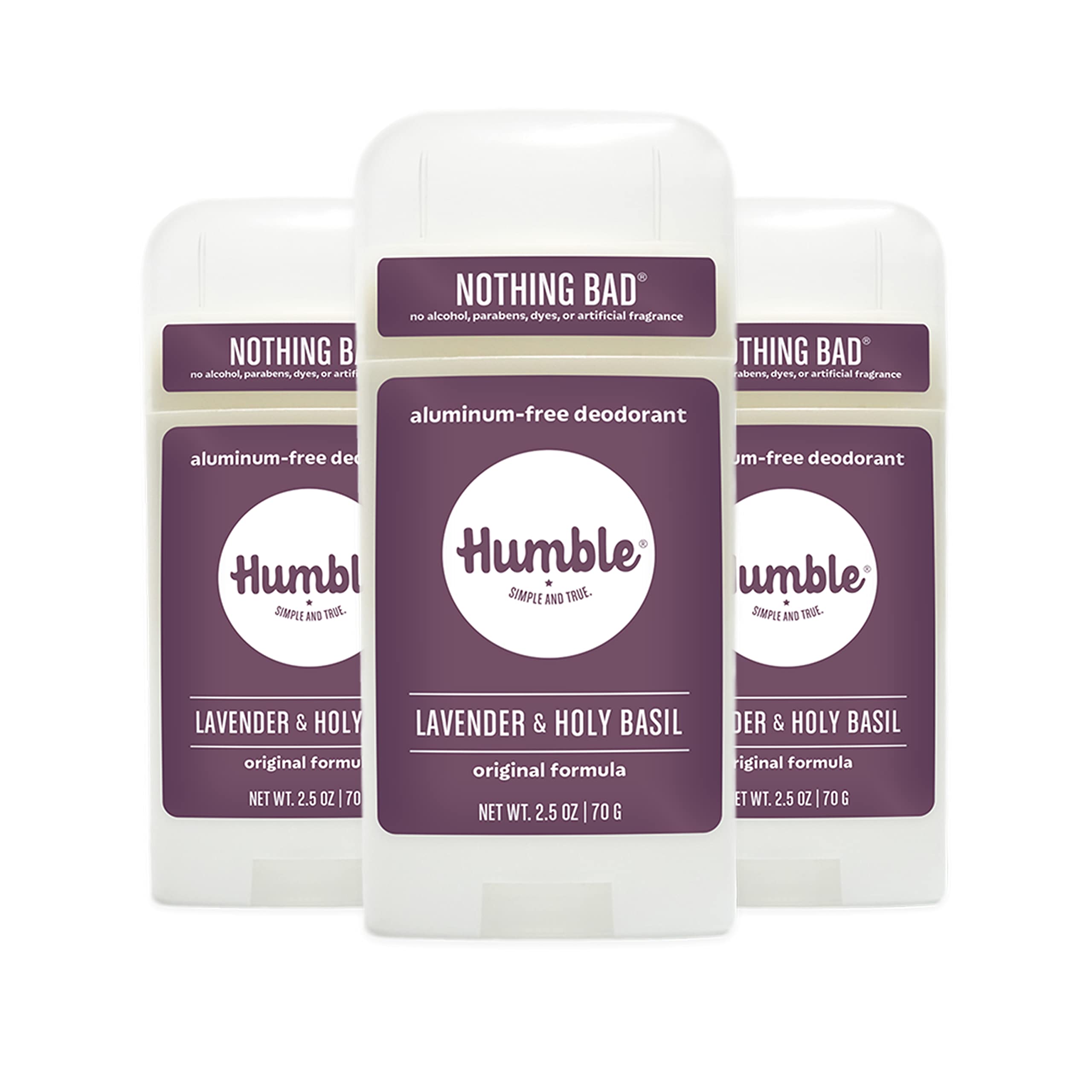 Desodorante Humble Brands Original sin aluminio en formato stick para uso diario.