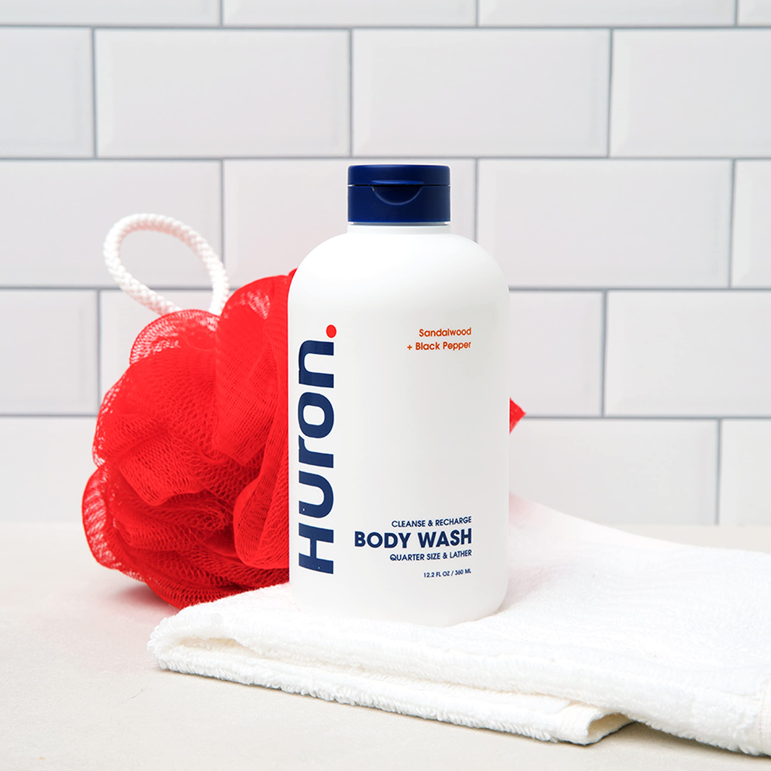 Huron gel de ducha para hombre, envase reciclable de 360 ml.
