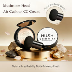 Fundación Hush Cosmetics tono Natural ofrece cobertura suave para piel madura.