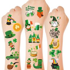 Tatuajes Huskein San Patricio, colección de 100 diseños, ideales para fiestas y decoración.