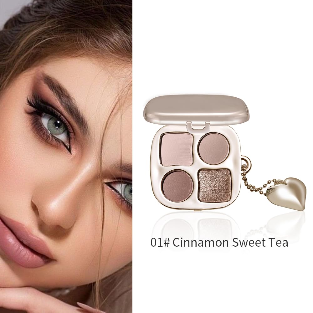 Hxssll Mini Paleta Sombras Neutras Frias con espejo para retoques
