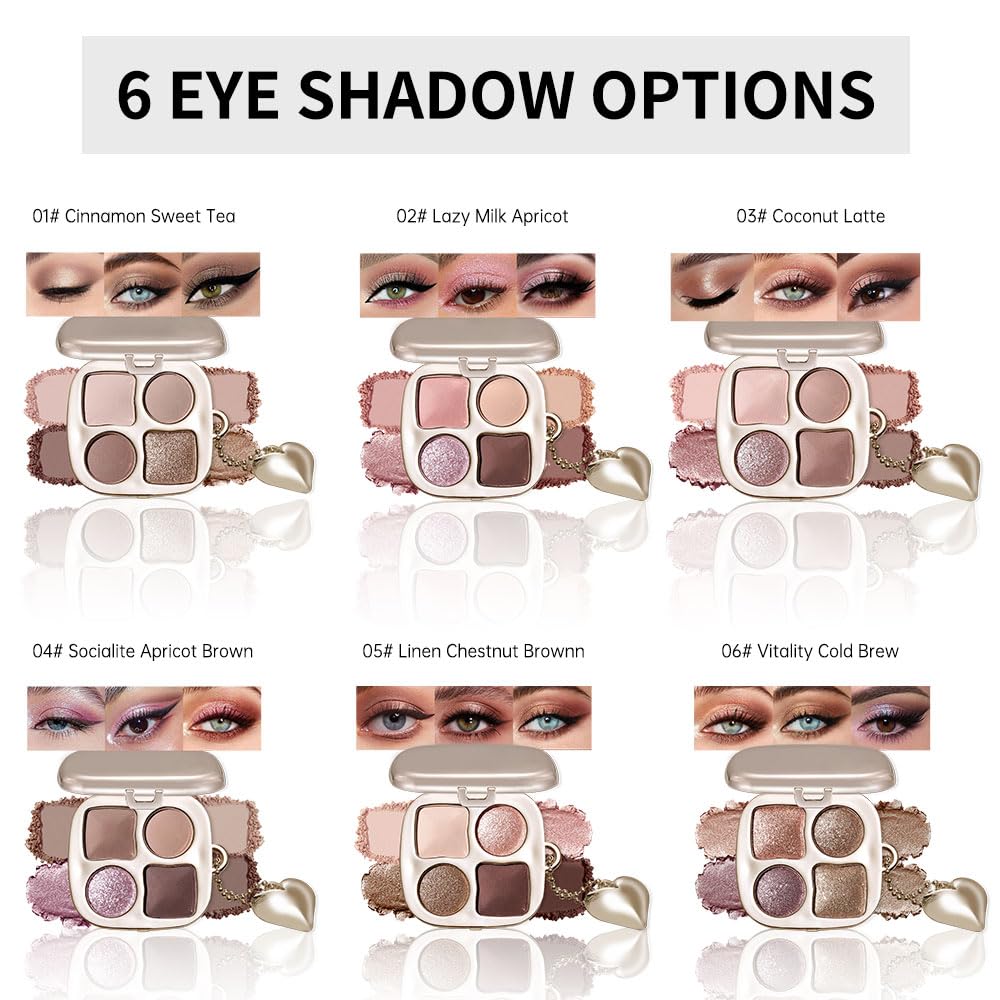 Hxssll Mini Paleta Sombras Neutras Frias acabado mate y brillo suave