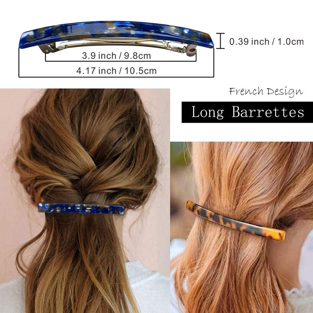 HYFEEL barrettes con caparazon tortuga oscura resaltan peinado con elegancia diaria.