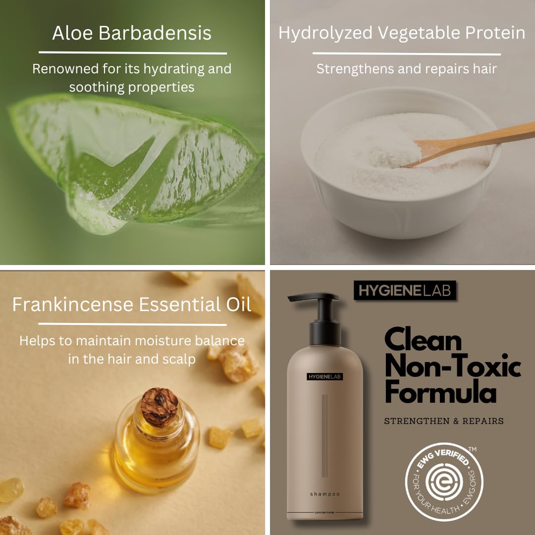 HygieneLab Champú para Hombre, libre de fragancias para mayor confort diario.