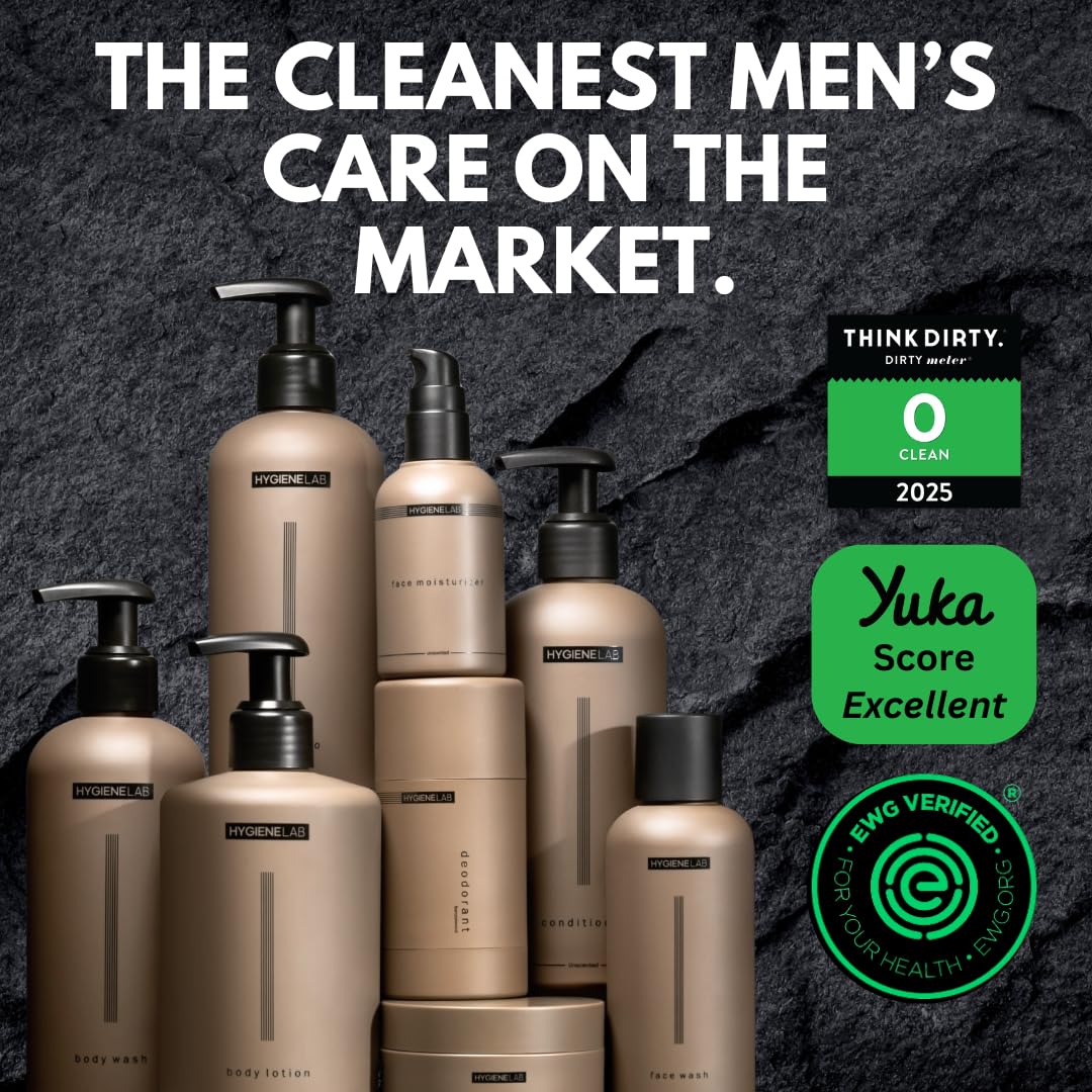 HygieneLab Champú para Hombre, uso diario seguro y suave.