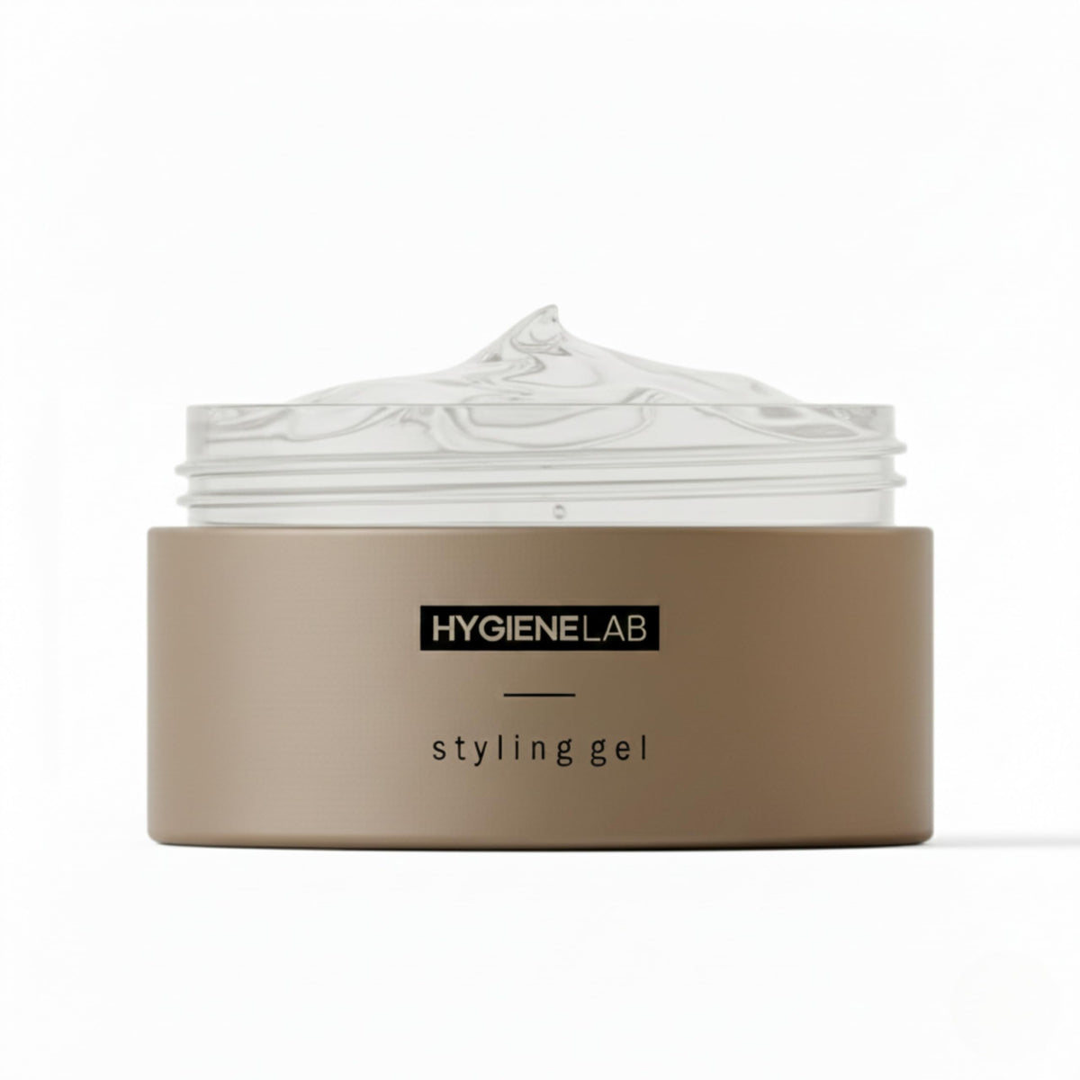 Gel HygieneLab para cabello: agarre fuerte para un estilo duradero sin brillo.