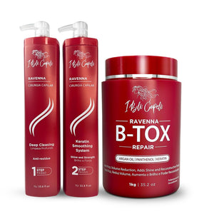 I Belli Capelli Ravenna B-tox, botella dispensadora para aplicación precisa.