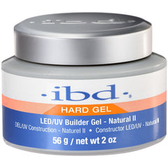 IBD Gel Duro LED/UV Natural II, textura suave para aplicación profesional en uñas.