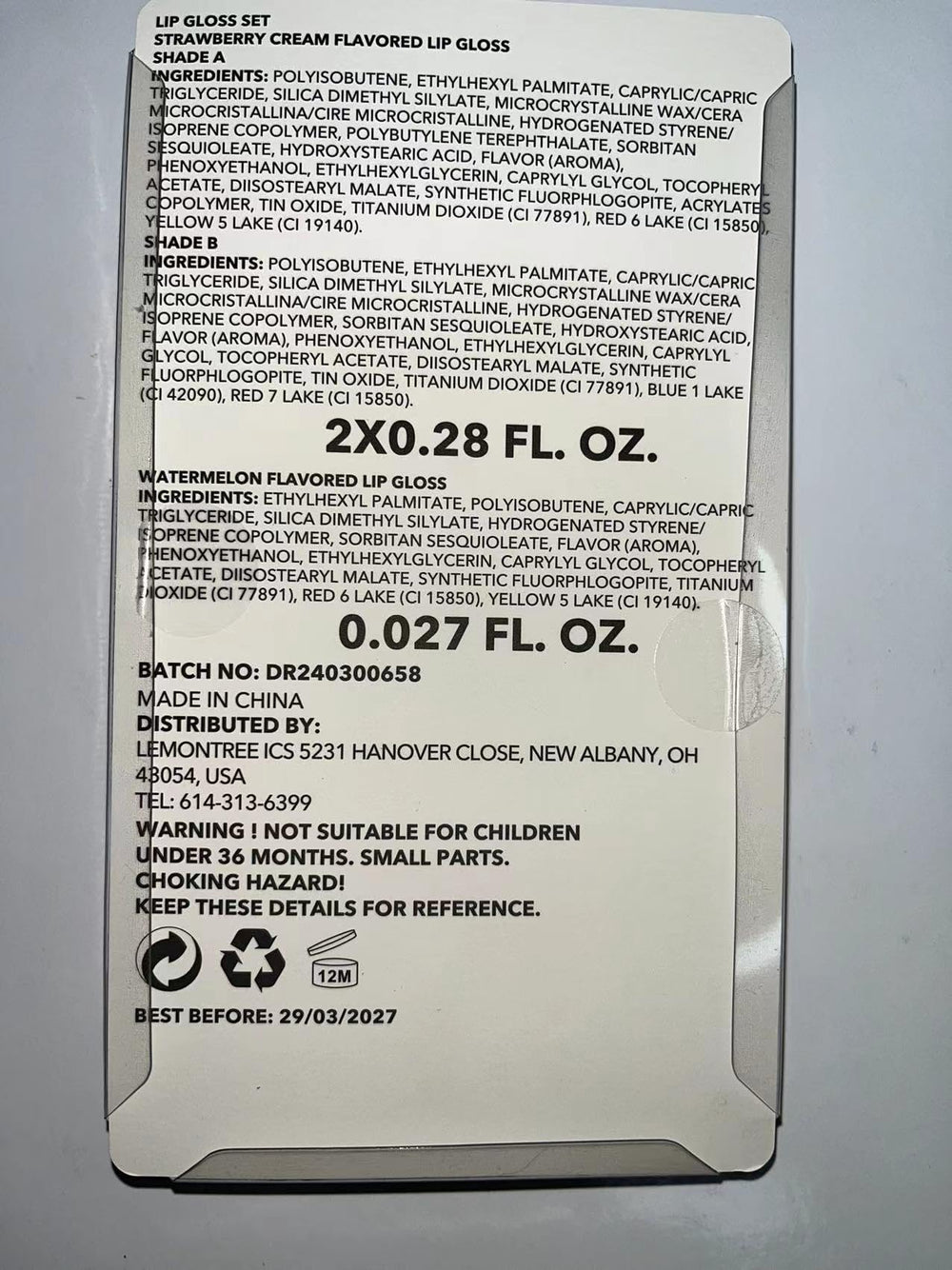 IBI Makeup brillo portátil para llevar en la bolsa