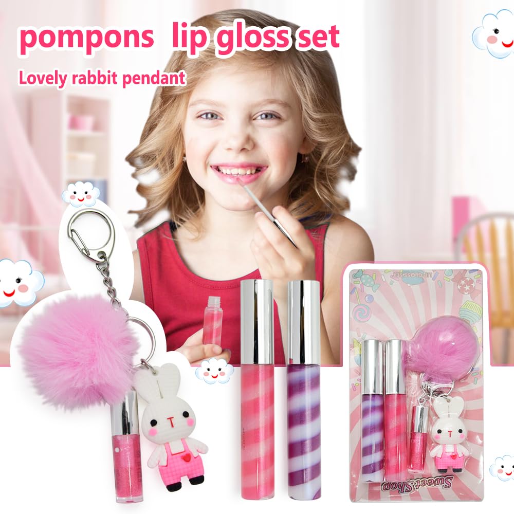 IBI Makeup brillo labial con forma de dona para juego y hidratación ligera