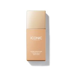 ICONIC LONDON Super Smoother Tinte: botella con acabado suave para piel natural.