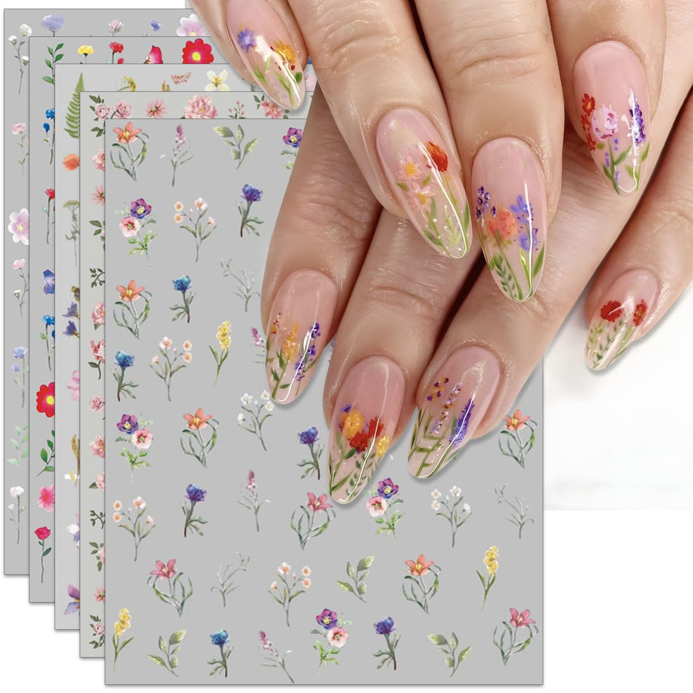 IDDFEVE estampas florales en hojas 3D para look natural.