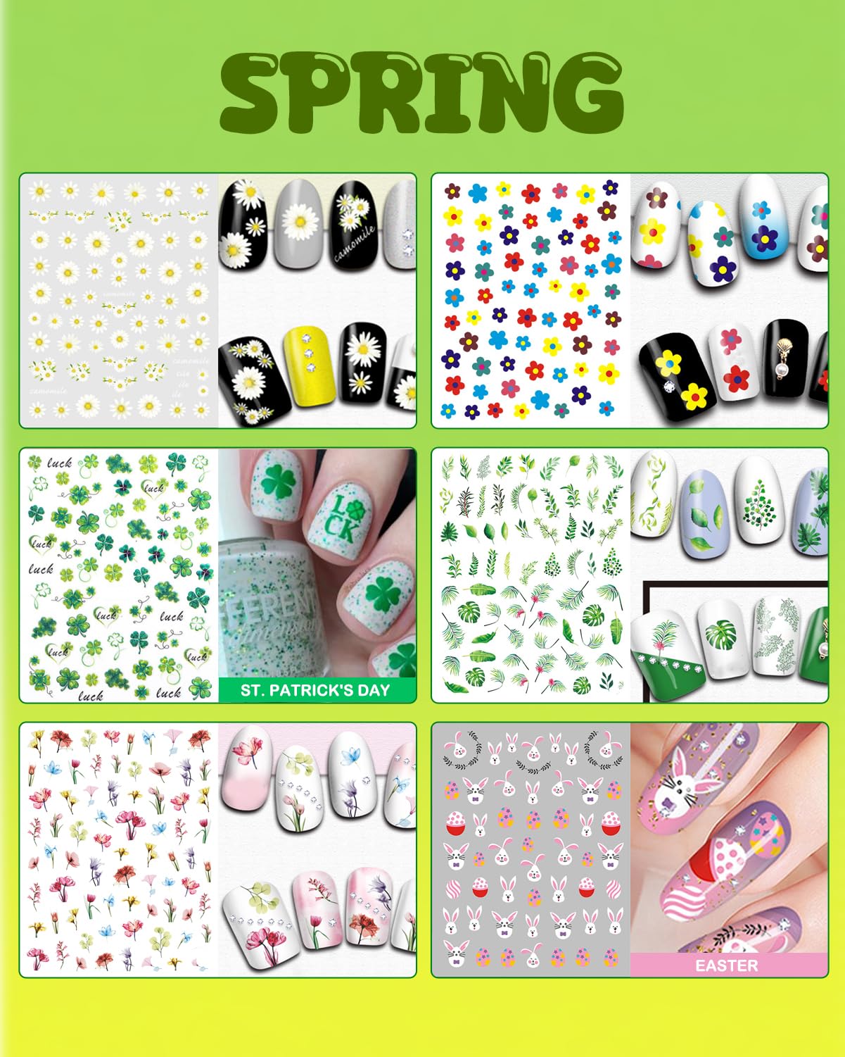 IDDFEVE pegatinas de otono para uñas, diseño elegante y versátil