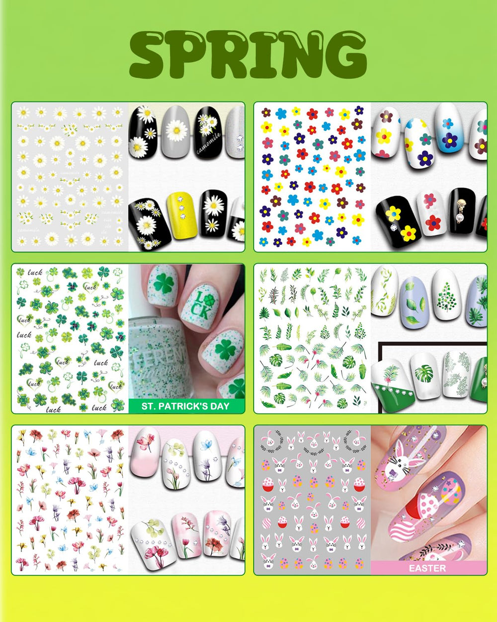 IDDFEVE pegatinas de otono para uñas, diseño elegante y versátil