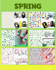 IDDFEVE pegatinas de otono para uñas, diseño elegante y versátil