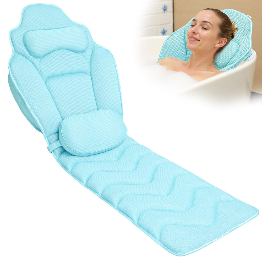 Almohada Idle Hippo de cuerpo entero cubre toda la bañera para mayor confort.