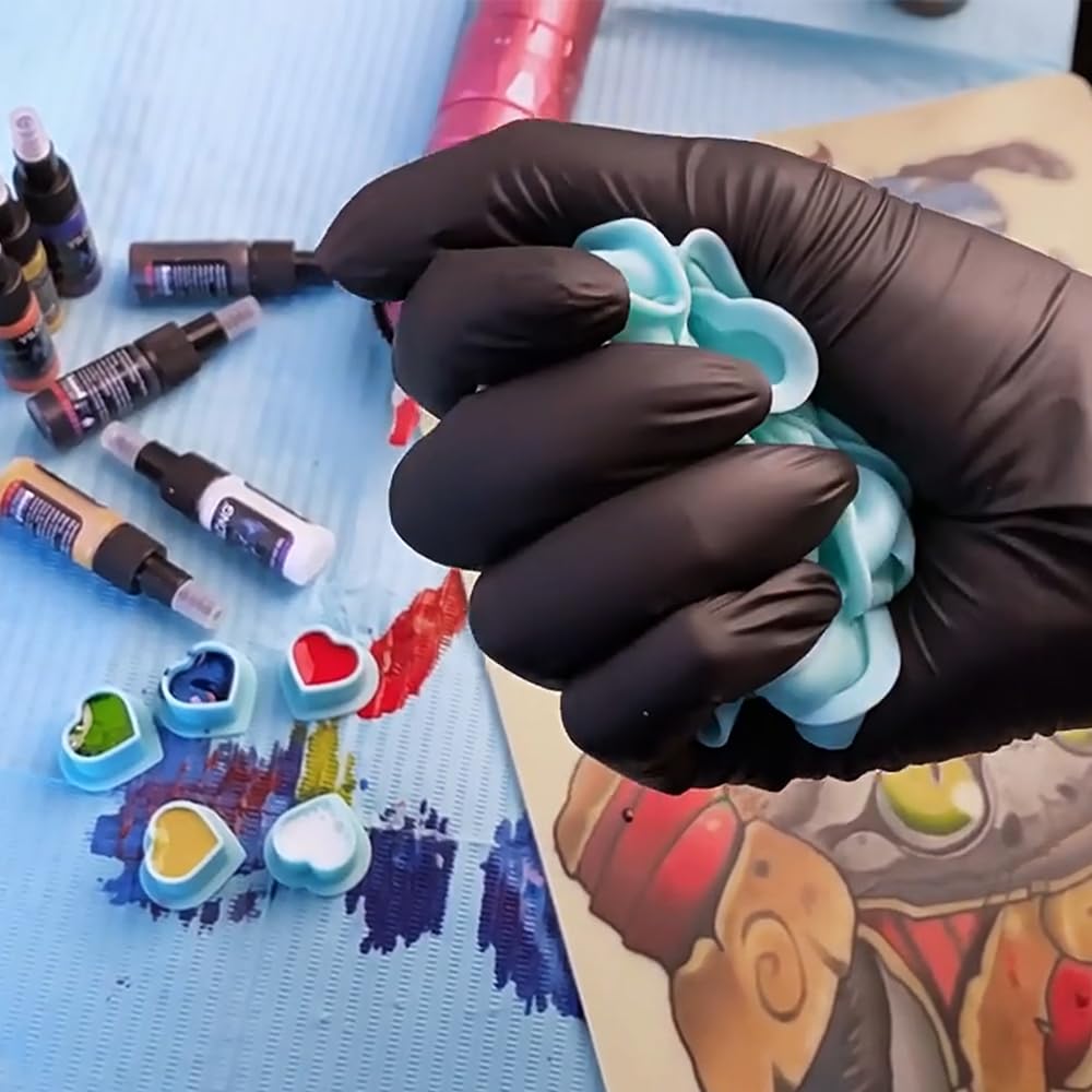 IFERO tapitas de tinta en silicona, aptas para tatuajes, maquillaje permanente y pigmentos.