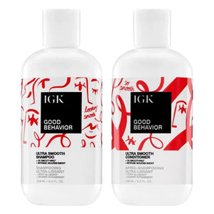 IGK Buen Comportamiento champu botella: reduce el encrespamiento y aporta brillo.