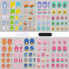 IHUKEIT diseños multicolores para uñas de niñas, fácil de aplicar en casa.